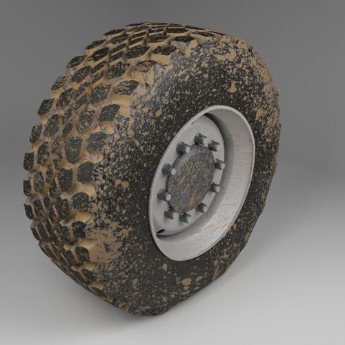 Off-road truck wheels (dirty) preview image